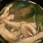 恵比寿 笹岡 - お揚げとわかめの味噌汁