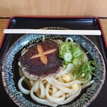 讃岐 鳥越製麺所 - かけうどん(小・冷)と、原木しいたけ天