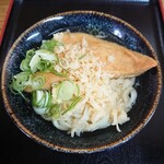 讃岐 鳥越製麺所 - かけうどん(小・温)と、あげ