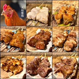 お酒と相性抜群。全種類食べたい、紀州備長炭で焼き上げた焼鳥。