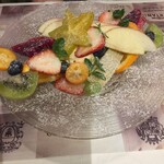 ペルケノー - バニラアイスフルーツ添え