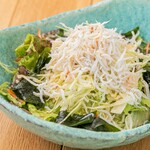 Miura vegetables and Shonan kamaage whitebait salad