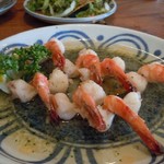 ラ・カシータ - Camarones al Mojo de Ajo（海老にんにく炒め） 