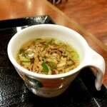 丸亀製麺 - かけ汁で自作スープ