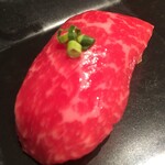 Kuroge Wagyu beef A4 grade red meat grilled Sushi (Shinshin)