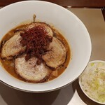 麺 紡木 - 【限定】七蔵元味噌チャーシュー麺(山椒めし付き)