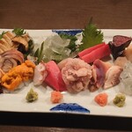 山海づくし勝也 - 刺身盛り合せ