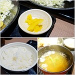 東京串焼倶楽部 - ごはんもふっくら、お味噌汁もおいしかった