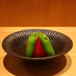 こころや - トマトとスナップインゲンのお浸し