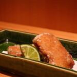 こころや - 本マグロ竜田揚げアップ