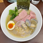 中華そば うお青 - 上中華そば(貝塩)