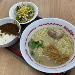 スガキヤ - ラーメン＋カレー・サラダセット