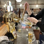 Ganso Sutamina Yakitori - 超炭酸のゼウスタワーで生ビールとハイボールをおつくりします