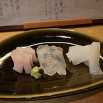 Hanaichi - 太刀魚、ヒラメ、アオリイカ