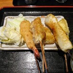 はしり亭（旬） - 令和元年11月 ランチタイム 串かつ定食(5本) 税込700円