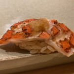 不動前 すし 岩澤 - 握り：金目鯛皮