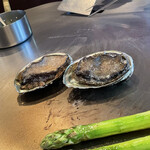 鉄板焼 桂 - 調理中