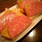 珈琲店トップ - サラミトースト