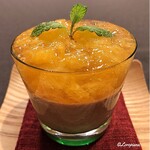 御料理 寺沢 - 伊予柑ｼﾞｭﾚとﾁｮｺﾚｰﾄﾑｰｽ