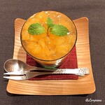 御料理 寺沢 - 伊予柑ｼﾞｭﾚとﾁｮｺﾚｰﾄﾑｰｽ