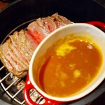 nakameguro 燻製 apartment - 黒毛和牛モモ肉の瞬間燻