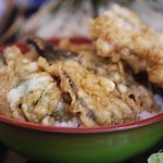 Kompira Udon Nakada - ランチセットの小野菜天丼