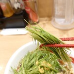 みんなのらぁ麺 阿飛流 - 芽ネギリフト