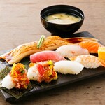 Special selection Sushi platter (comes with miso soup)