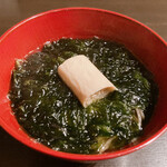 Tsuchiya - アオサとゆばの温かい蕎麦
