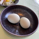 いわない温泉高島旅館 - 「円山ヒーリングファーム」の斎藤さんが育てた卵
