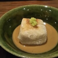 徳うち山 - 名物の焼き胡麻豆腐