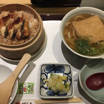 Ganko Zushi - 鰻セイロ御膳
                        温かいうどんをチョイス