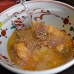 とん唐てん - 梅がゆ親子丼