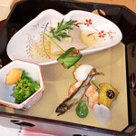 Kyoukaiseki Minokichi - 前菜　春の彩り盛り
