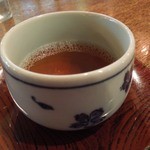 サンウミノ - 後ほど温かいお茶が出されました。