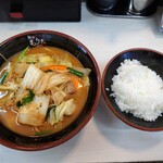 麺や もりた - 令和2年6月 野菜スタミナラーメン 750円 ランチタイムご飯中盛 無料