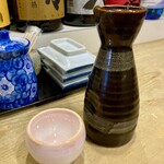 魚幸 - 新潟の酒「越後桜 大吟醸」500円也。