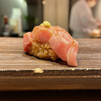 恵比寿 鮨 栞庵 やましろ - 大トロ炙り