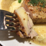 Les Jardin des dodine - 豚肉ロースト→リフト
      マスタードをディップして