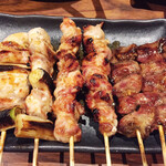 炭火焼鳥ももたろう - ねぎみ&ネック&心