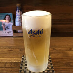 Ryuukyuu Izakaya Megosa - 生ビールはアサヒスーパードライです。