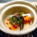 日本料理 TOBIUME - 対馬の穴子と桜餅