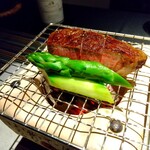 日本料理 TOBIUME - 鹿児島のシャトーブリアンと若松のグリーンアスパラ