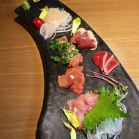 鶏一輪 - 丹波黒どり刺身盛り合わせ