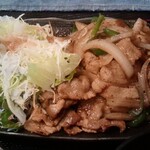 おいしい料理とお酒 ぼちぼち - 黒豚スパイシーカレーソース炒め アップ