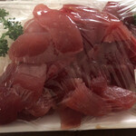魚貞 - 料理写真:まぐろ赤身ブツ　500円+税