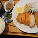 喫茶 俺ん家゛ - トンカツ（本ロース）定食　980円　2021/01