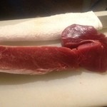 和酒bar uonoya - 大間の本マグロのカマ