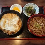 更科そば本店 - カツ丼セット 700円