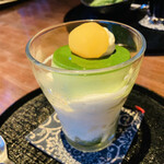 社彩庵・ひらしお - 抹茶プリンパフェ